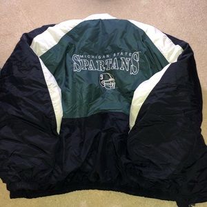 Michigan state Spartans vintage coat